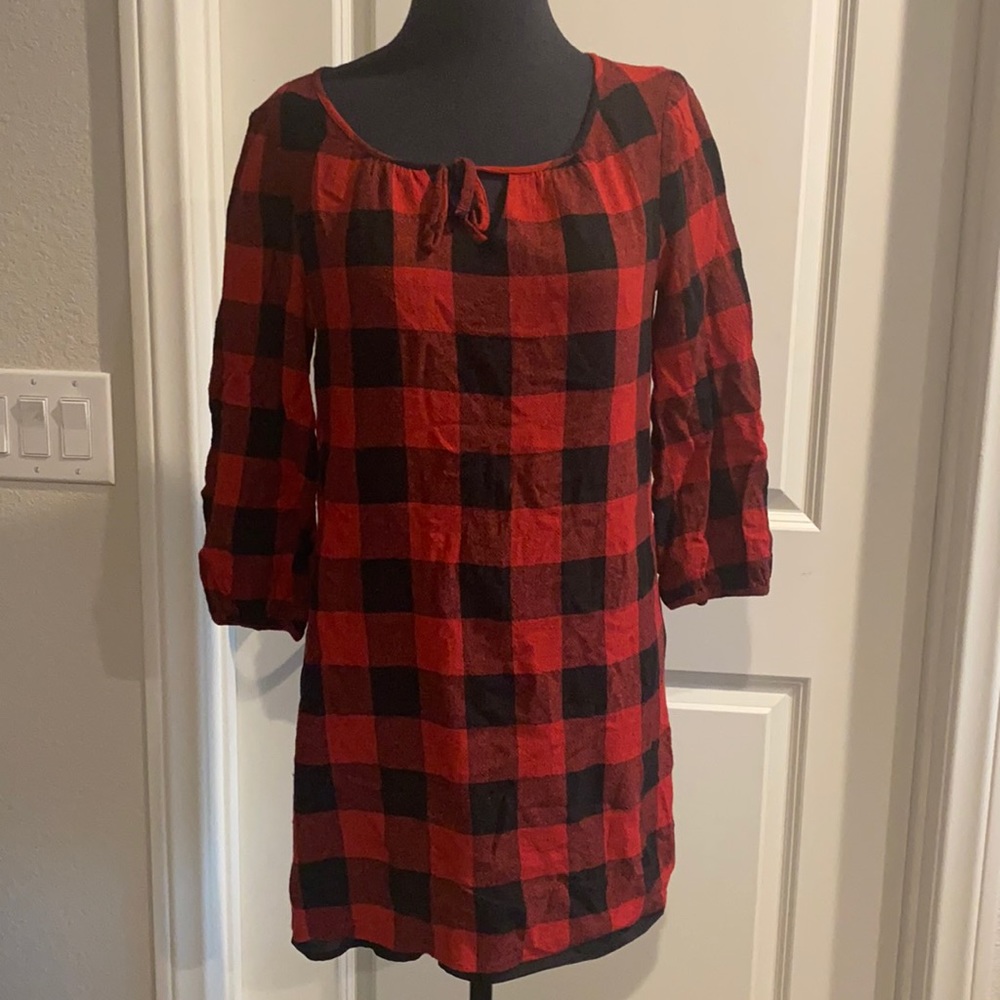 Madewell checkered dress